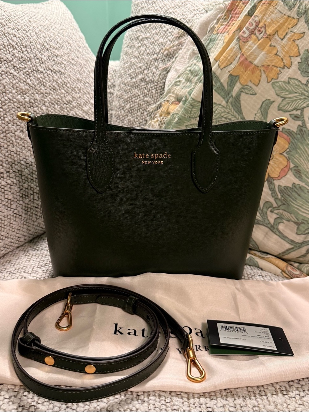 Kate Spade Bleecker Medium Crossbody Tote - Bonsai Tree Color
